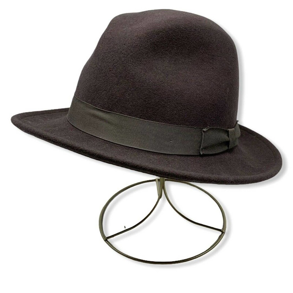 New York Hat Company Brown Wool Felt Hat Medium‎